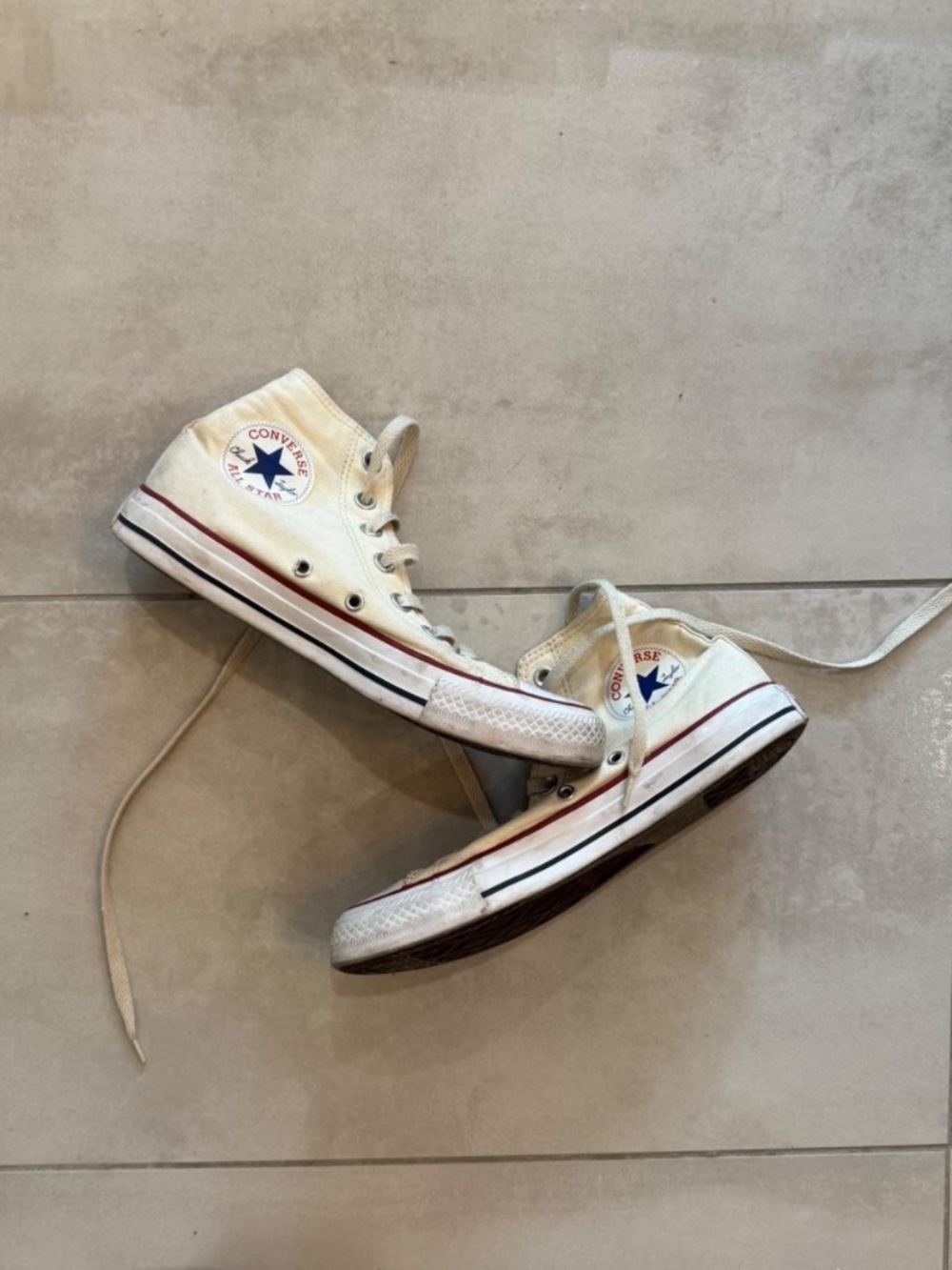 Converse Chuck Taylor All Star high-top sneakers in cream